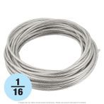 1/16" x 100 ft. Stainless Steel 7x7 Cable