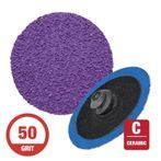 CGW 59913  2" Quick Change Disc Roll-On Arb. 50G Ceramic  50 per Box