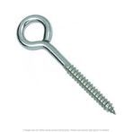 3/8" x 4-1/2" Overall Length Stainless Steel Lag Eye Bolt - 10 per Box