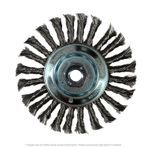 CGW 60505 Knot 6" Wire Wheel Brush Std. .020 Carbon 1/2" Face 1-3/8" Trim  5/8"-11 AH