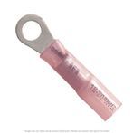 Heat Shrink Ring Terminal 22-18 AWG, 3/8" Stud - 50 Pack
