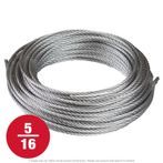 5/16" x 100 ft. Galvanized 7x19 Cable
