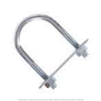 3/8"-16 x 1-1/2" Pipe x 3-1/8" Deep U-Bolt Zinc - 10 per Box