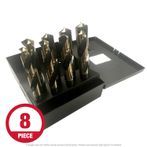 Viking 9/16"-1" #92400 8SP 135° Premium 1/2" Reduced Shank Drill Set (8 Piece)