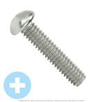 #10-32 x 1/2" Stainless Steel Phillips Round Head Machine Screw 18-8