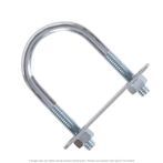 3/8"-16 x 3" Pipe x 4-5/8" Deep U-Bolt Zinc - 10 per Box