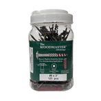 #8 x 3" Round Washer Head Recex Drive Woodmaster Screws - 125 Per Jar
