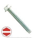#8-32 x 3/8" Zinc Plated Hex Washer Head Thread Cutting Screw Type F