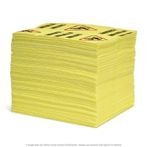 Caution Lightweight Universal Absorbent Mat Pads - 200 per Box