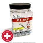 #8 x 1-1/4" Zinc Plated K-Lathe Round Washer Head Tek Screw - 300 Per Jar