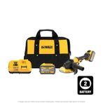 DeWalt 60V MAX Trigger Switch 7" Grinder with Kickback Brake - 2 Battery Kit
