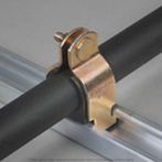 1-1/2"  Pipe Cushion Clamp Plated Steel