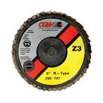 CGW 30011 Z3 Mini 3" Flap Disc Roll-On Arb. T27 36G Zirconia 10 per Box