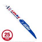 Lenox B966R - 9" x 6 TPI Demolition Bi-Metal Recip Blade for Wood, 25-pack