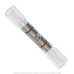Opti-Seal Crystal Clear Heat Shrink Butt Connector with Red Stripe 22-18 AWG - 50 Pack