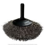CGW 60162 Crimp 3" Wire Wheel Brush .014 Carbon 1/4" Face 1" Trim 1/4" Shank