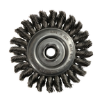 CGW 60013 Knot 5" Wire Wheel Brush Std. .020 Carbon 1/2" Face 1" Trim  5/8"-11 AH
