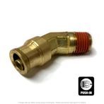 DOT Male 45° Push-To-Connect Elbow, 3/8 Tube x 3/8 MPT