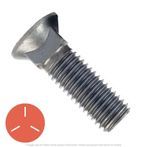1/2"-13 x 1-1/2" #3 Flat Head Plow Bolt Grade 5