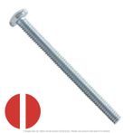 1/4"-20 x 3/4" Zinc Plated Slotted Pan Head Machine Screw