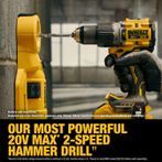 Dewalt 20V MAX XR Brushless 1/2" 2-Speed Hammer Drill - Bare Tool