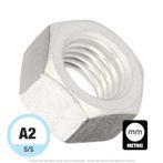 M2-.4 Stainless Steel Hex Finished Nut A2