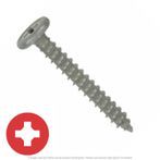#10-16 x 1" Pancake Head Type AB Point Roof Clip Screw Climacoat Finish