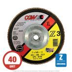 CGW 42752 Z3 XL Flap Disc 7" x 5/8-11 T27 40G Zirconia 10 per Box