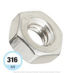 #8-32 Stainless Steel Machine Screw Nut 316