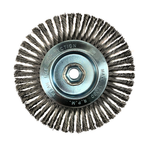 CGW 60523 Knot 6" Wire Wheel Brush Stringer .020 Carbon 1/4" Face 1-1/4" Trim  5/8"-11 AH