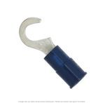 Nylon Insulated Hook Terminal Blue 16-14 AWG, #6 Stud - 50 Pack