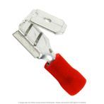 Nylon Insulated Piggy-Back Terminal 22-18 AWG, 0.250" Tab - 50 Pack