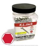 #10 x 1-1/2" Ceramic Coated Hex Washer Head Tek Screws - 200 Per Jar
