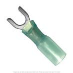 Heat Shrink Spade Terminal Blue 16-14 AWG, #10 Stud - 50 Pack