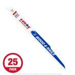 Lenox B956R - 9" x 6 TPI Bi-Metal Reciprocating Blade for Wood, 25-pack