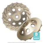 5" Diamond Turbine Wheel with 5/8"-11 Arbor