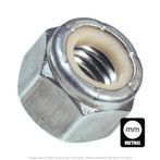M12-1.25 Zinc Plated Nylon Insert Locknut DIN 985 Class 8