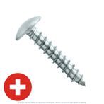 #6 X 1/2" Zinc Plated Phillips Truss Head Sheet Metal Screw
