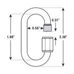 1/4" Quick Link Connector Zinc Plated