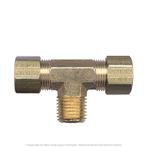 Brass Compression Branch Tee 1/2" Tube x 3/8" MNPT