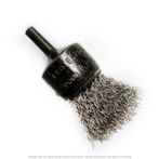 CGW 60593 1" Crimp Wire End Brush .014 Stainless 1" Trim 1/4" Shank