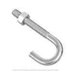 5/16"-18 x 3" Stainless Steel J-Bolt with Nut - 10 per Box