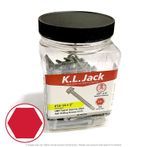 #14 x 2" Ceramic Coated Hex Washer Head Tek Screws - 90 Per Jar