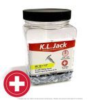 #8 x 1/2" Zinc Plated K-Lathe Phillips Drywall Tek Screws - 700 Per Jar