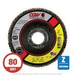 CGW 31015 Z-Stainless Flap Disc 4-1/2" x 7/8 T27 80G Zirconia 10 per Box