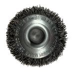 CGW 60160 Crimp 1-1/2" Wire Wheel Brush .012 Carbon 1/4" Face 1" Trim 1/4" Shank