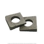 1/4" Square Beveled Washers Malleable Iron Plain Finish