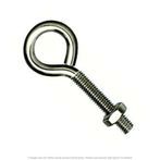 1/4"-20 x 4" Stainless Steel Wire Turned Eye Bolt with Nut - 10 per Box