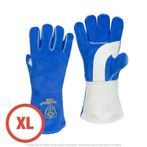 Tillman 1250 Premium Lined Blue 14" Side Split Cowhide Stick Welding Gloves XL