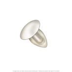 White Nylon Door Flange Weatherstrip Retainer - 100 per Box